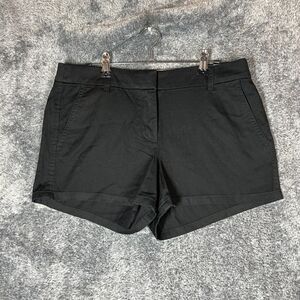 J Crew Shorts Womens 8 Black 3 1/2 Inch Inseam Chino Lightweight Comfort New